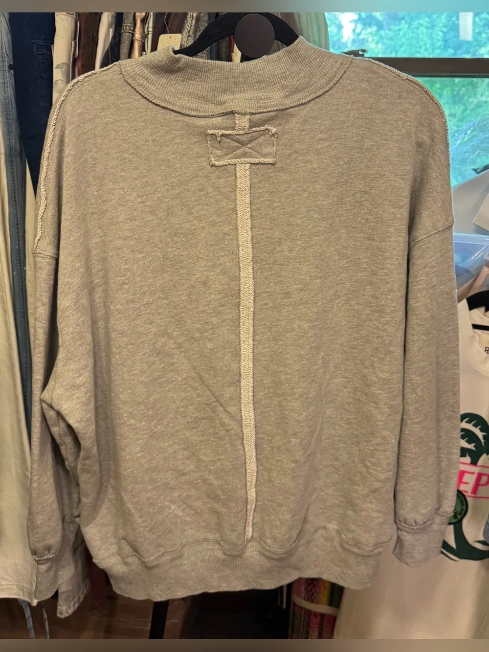 NWT Free People We The Free Palm Springs Pullover - Heather grey - small - Picture 12 of 14